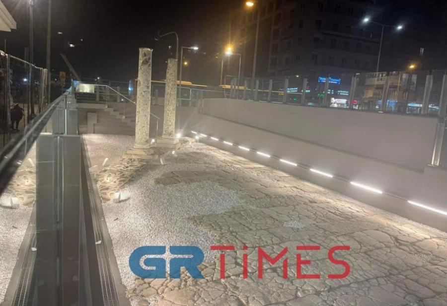 Ιστορικές στιγμές στη Θεσσαλονίκη: Φωταγωγήθηκαν τα πρώτα αρχαία εκθέματα του Μετρό Θεσσαλονίκης