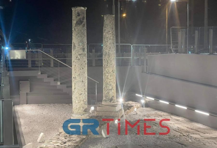 Ιστορικές στιγμές στη Θεσσαλονίκη: Φωταγωγήθηκαν τα πρώτα αρχαία εκθέματα του Μετρό Θεσσαλονίκης