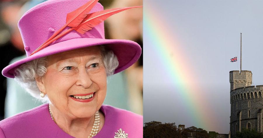 Ουράνιο τόξο εμφανίστηκε πάνω από το παλάτι του Μπάκιγχαμ λίγο πριν ανακοινωθεί ο θάνατός της Βασίλισσας Ελισάβετ