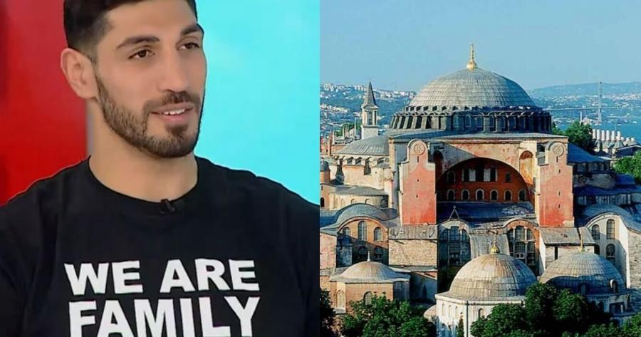 Στην Ελλάδα ο Ενές Καντέρ: «Η Αγιά Σοφιά είναι δική σας κληρονομιά – Η Ελλάδα δεν είναι εχθρός της Τουρκίας»