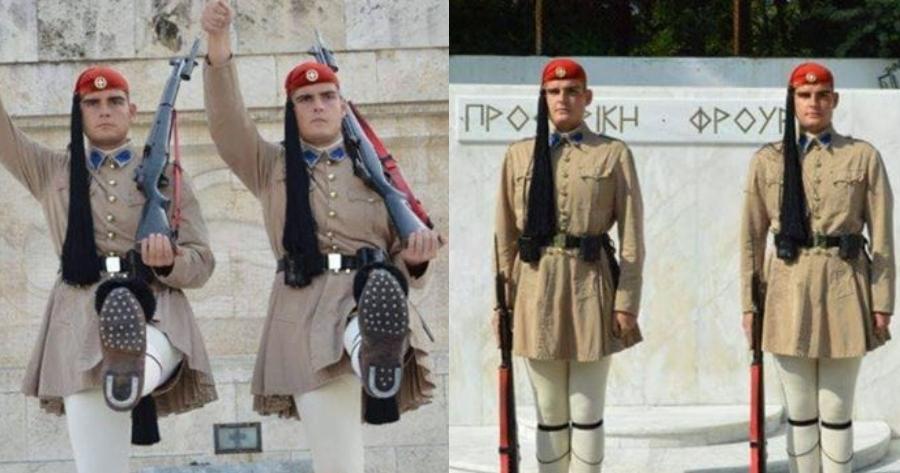 Συγκινούν οι δίδυμοι αδερφοί Εύζωνες: «Όταν φοράμε τη στολή του Εύζωνα νιώθουμε τιμή και υπερηφάνεια»