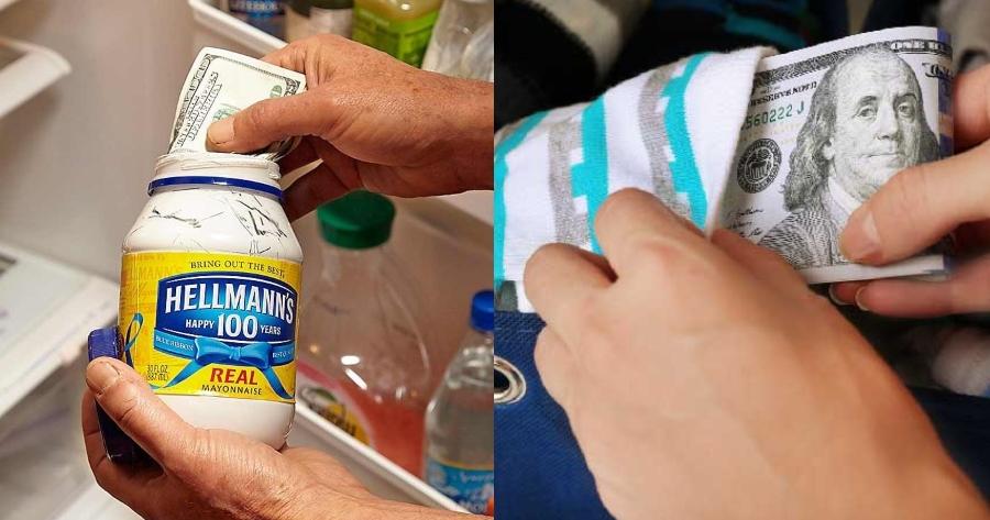 Θα ψάχνουν για ώρες: Οι 7 ασφαλείς κρυψώνες για τα χρήματα και τα κοσμήματά σας για να ξεγελάσετε τους κλέφτες