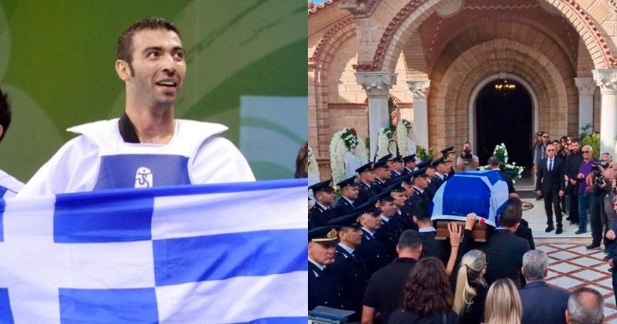 Αλέξανδρος Νικολαΐδης: Τυλιγμένος στην ελληνική σημαία για το ύστατο χαίρε