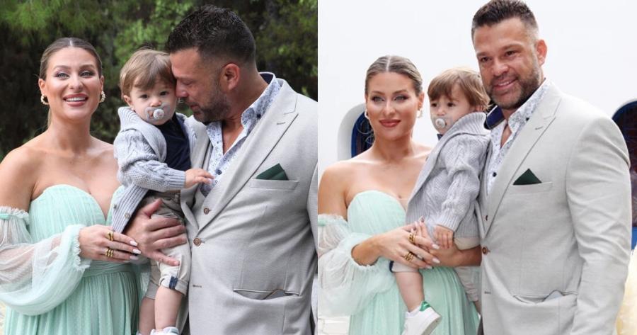 Κώστας Σόμμερ και Βαλεντίνη Παπαδάκη: Στιγμιότυπα από τη λαμπερή βάφτιση του γιου τους