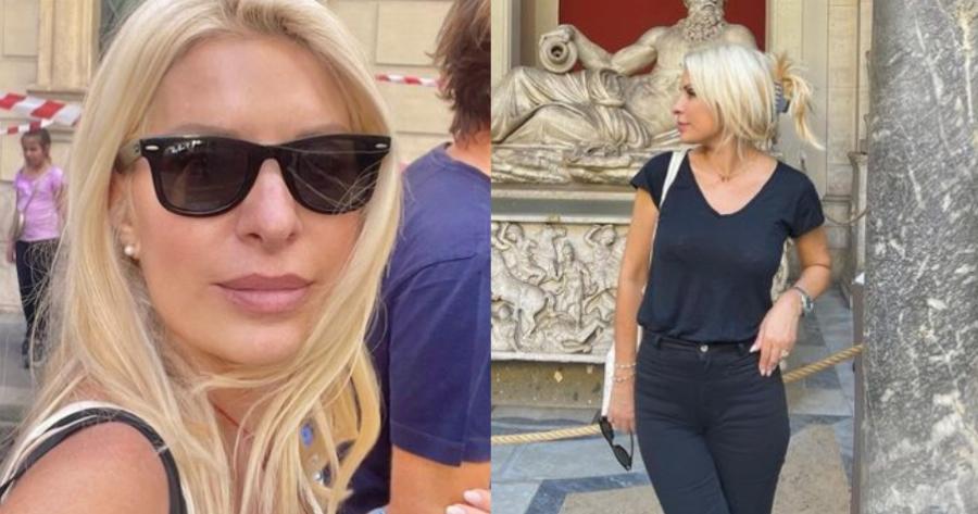 Με casual ντύσιμο απλή και λιτή: Στην Ρώμη η Ελένη Μενεγάκη ανάμεσα στο κόσμο σαν απλός άνθρωπος