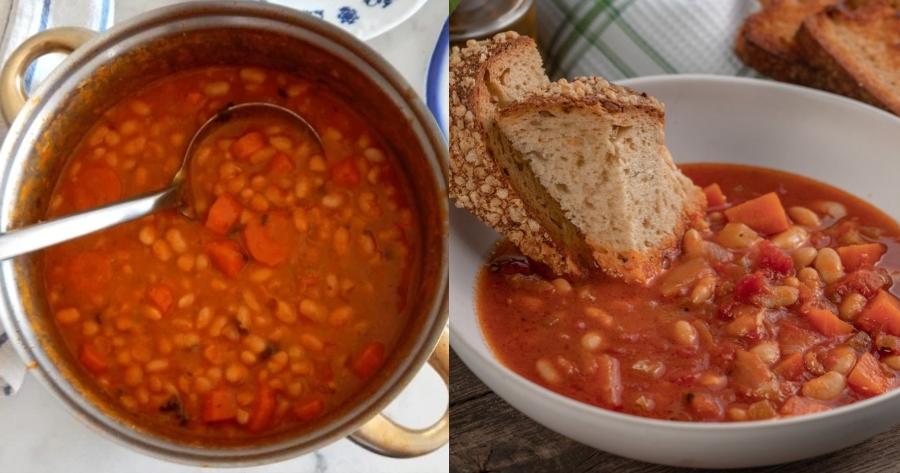 Η απόλυτη συνταγή για το εθνικό μας φαγητό: Χυλωμένη, αχνιστή φασολάδα με ελάχιστες σταγόνες ελαιόλαδου