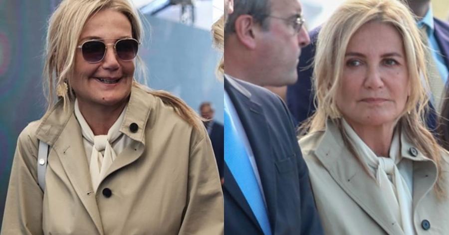 Η πιο στυλάτη της Ελλάδας: H Μαρέβα Μητσοτάκη με πέδιλα και τζάκετ καπαρντίνα τράβηξε τα βλέμματα πάνω της