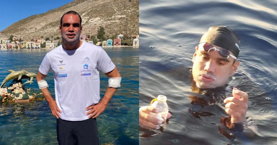 Σπύρος Χρυσικόπουλος: Ο Έλληνας που κολύμπησε από την Ρόδο στο Καστελόριζο σε 64 ώρες χωρίς διακοπή