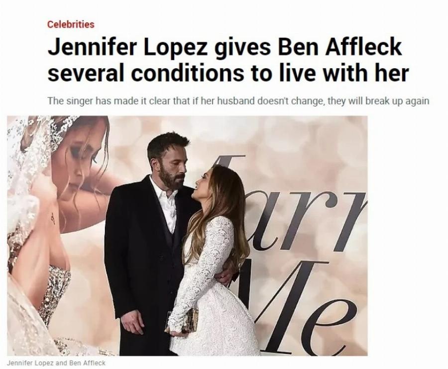 Άρχισαν τα όργανα στο γάμο τους: Η Τζένιφερ Λόπεζ δεν αντέχει άλλο την ακαταστασία και το κάπνισμα του Μπεν Άφλεκ