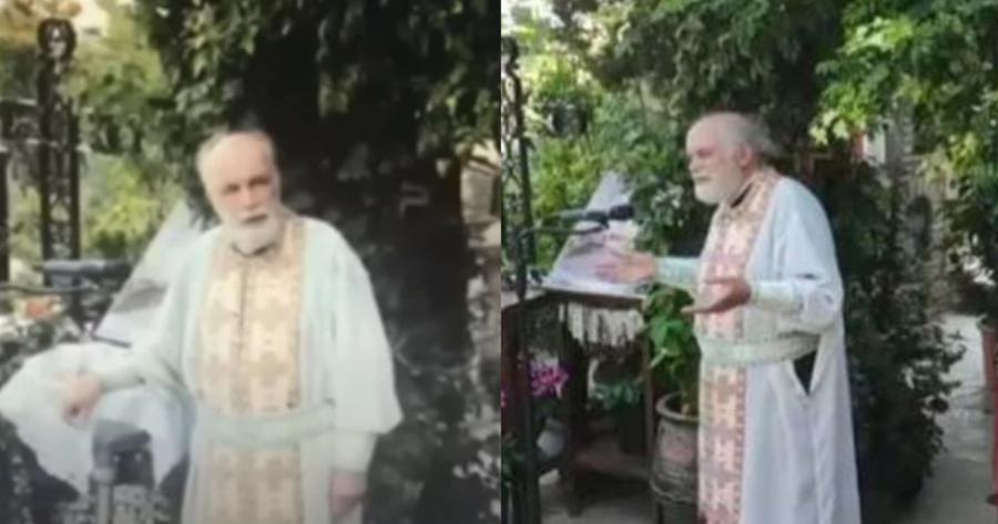 Σήκωσε το «λάβαρο της επανάστασης»: Ο πατέρας Δημήτριος αρνείται να φύγει από τους Αγίους Ισιδώρους Λυκαβηττού