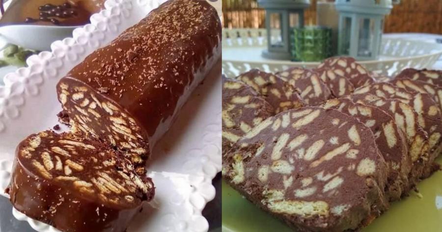 Δεν σταματούσαμε να κλαίμε: Ο εύκολος και γρήγορος  σοκολατένιος κορμός του «Πρέσβη» με μόνο 4 υλικά