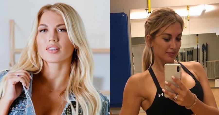 Δεν σταματά να αθλείται: Η Κωνσταντίνα Σπυροπούλου στο γυμναστήριο με μπουστάκι και φουσκωμένη κοιλιά