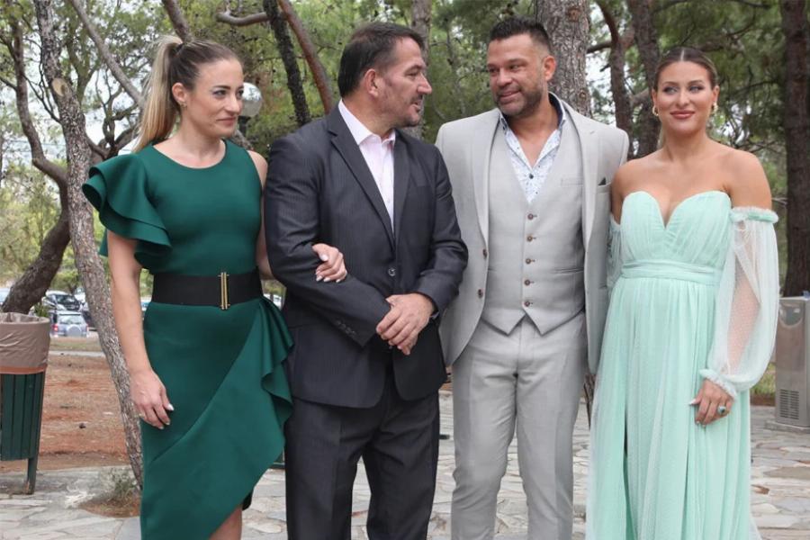 Κώστας Σόμμερ και Βαλεντίνη Παπαδάκη: Στιγμιότυπα από τη λαμπερή βάφτιση του γιου τους