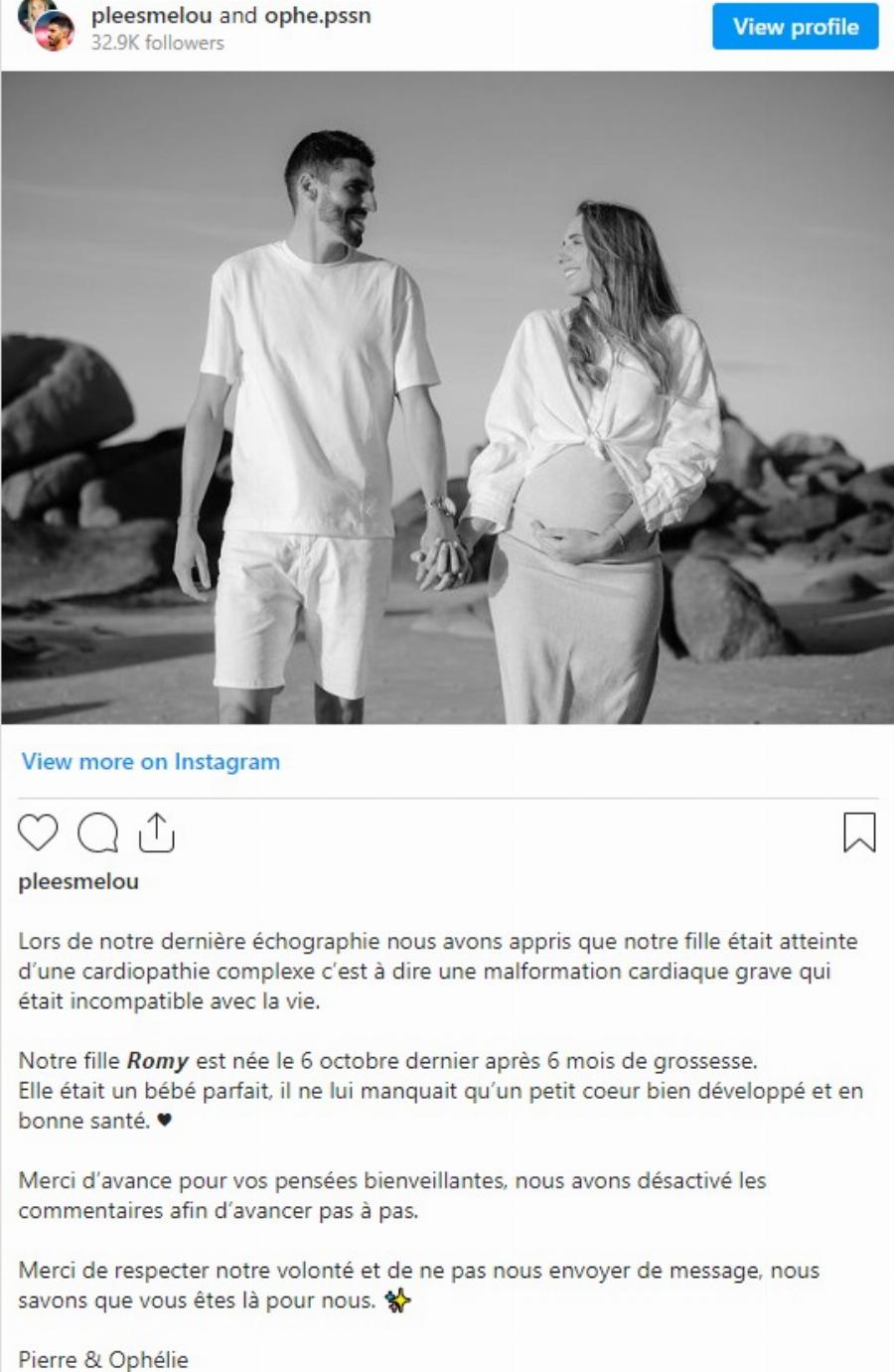 Βαρύ το πένθος για ποδοσφαιριστή: Πέθανε η κορή του – Ήταν μόλις 15 ημερών