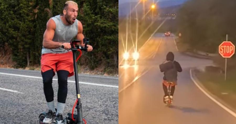 Χρήστος Κόγιας: Έλληνας YouTuber έκανε Θεσσαλονίκη – Αθήνα σε 73 ώρες με ηλεκτρικό πατίνι