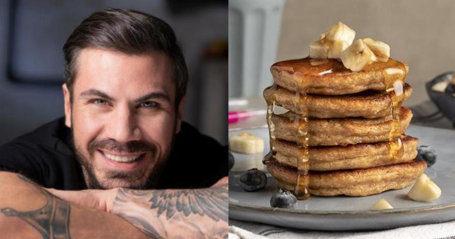 Υγιεινά, πεντανόστιμα και πανεύκολα: Pancakes με βρόμη και μπανάνα από τον Άκη Πετρετζίκη
