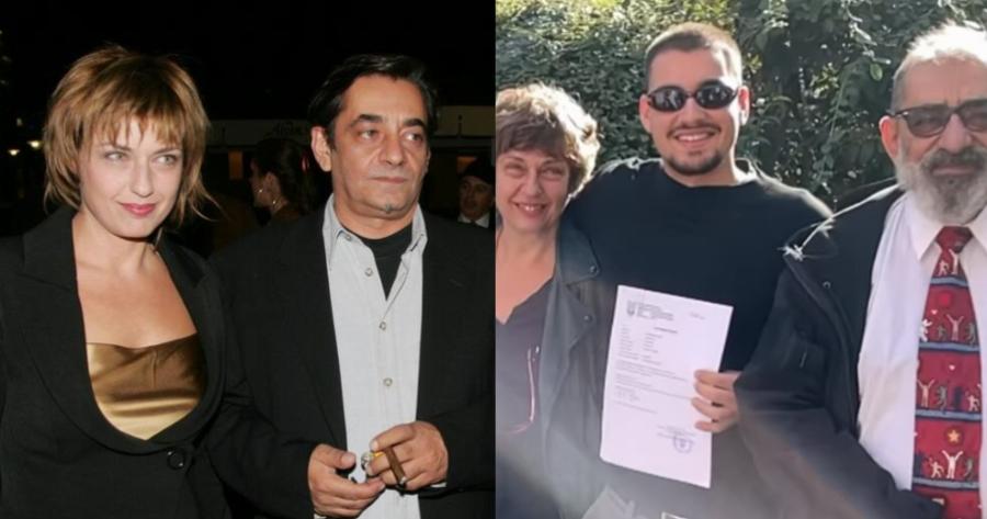 Περήφανοι γονείς η Φαίη Κοκκινοπούλου και ο Αντώνης Καφετζόπουλος: Τρισευτυχισμένοι στην ορκωμοσία του 23χρονου γιου τους