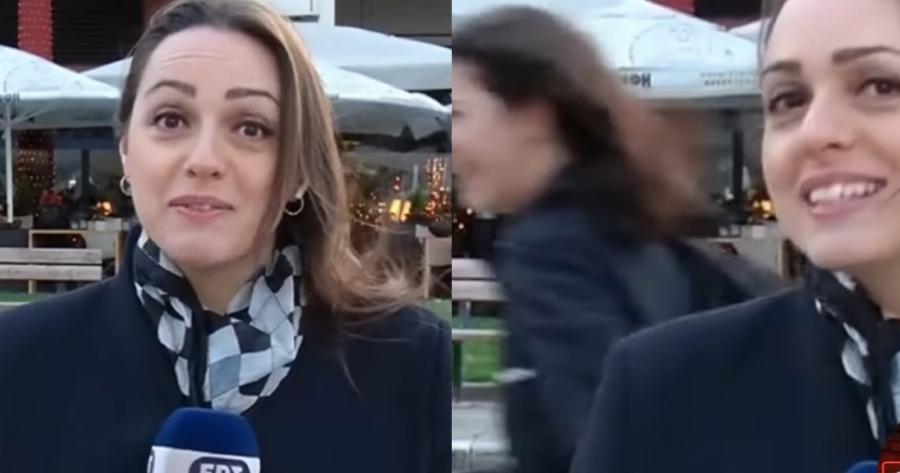 «Την ματιάσαμε την κοπέλα»: Έπεσε στον αέρα της ΕΡΤ ενώ έκανε rollers και το βίντεό της έχει ξετρελάνει το ίντερνετ