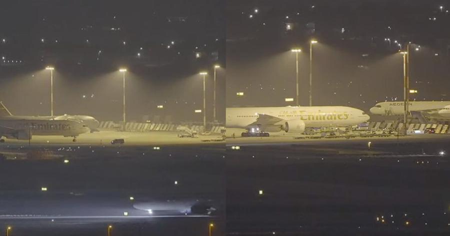 Καρέ – καρέ εικόνες από την προσγείωση του αεροσκάφος της Emirates στο Ελευθέριος Βενιζέλος – Τι συμβαίνει με τον «ύποπτο Άραβα»