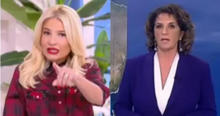 «Κάποιες φορές δεν λέτε την αλήθεια για τον καιρό»: «Κόκαλο» η Χριστίνα Σούζη με την ατάκα της Φαίης Σκορδά στον τηλεοπτικό αέρα