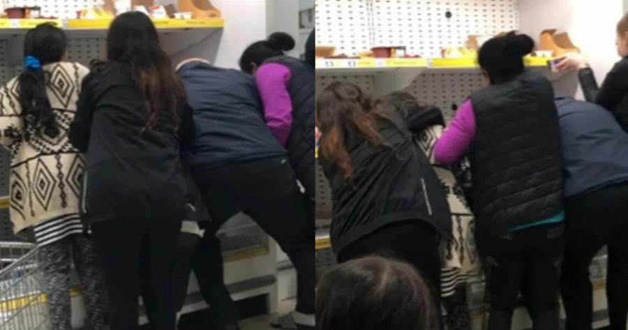Κωμικοτραγικές σκηνές σε σούπερ μάρκετ: «Μαλλιοτραβήχτηκαν» για να προλάβουν τις προσφορές