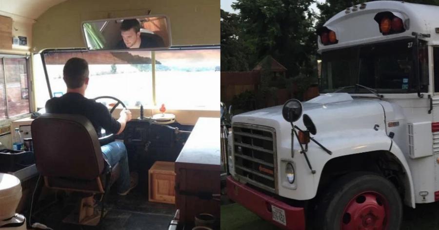 Παλιό λεωφορείο με κόστος 1.000€ μεταμορφώθηκε σε… σπίτι: Δείτε το υπέροχο εσωτερικό του και την όμορφη διακόσμηση