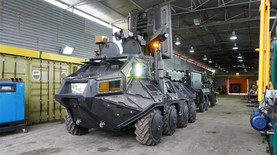 Μινώταυρος: Το ρομποτικό όχημα με σύστημα λέιζερ για την κατάρριψη drones που κατασκεύασε Λαρισαίος επιχειρηματίας