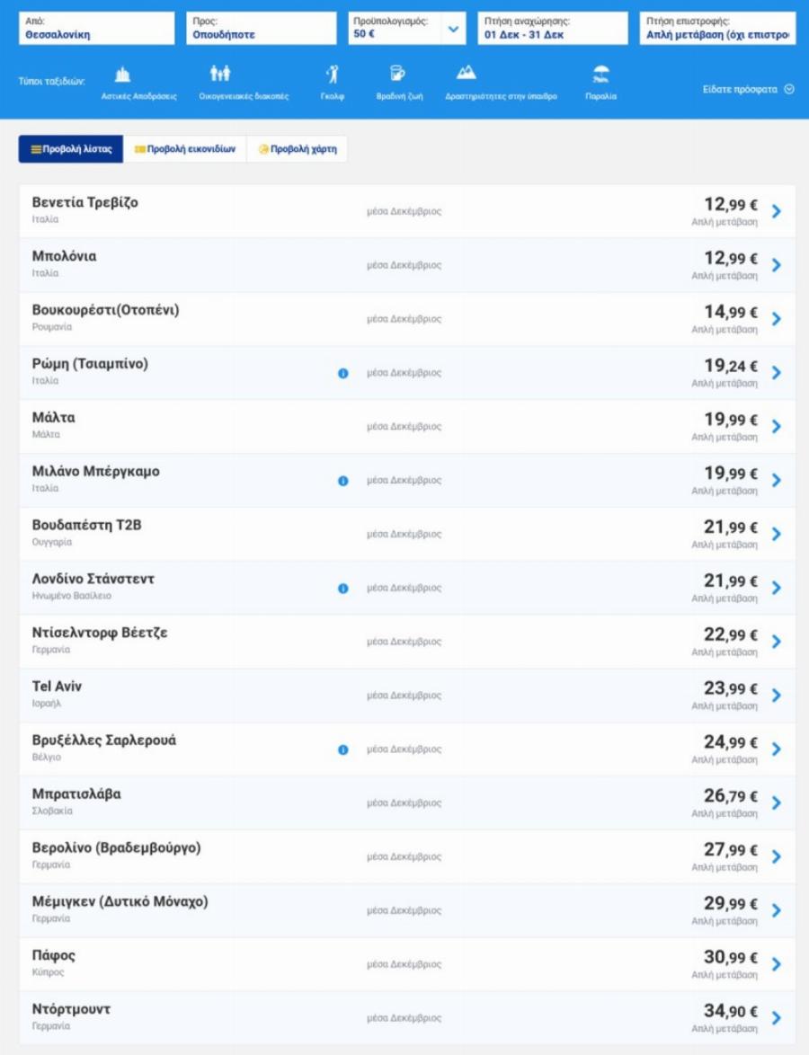 Η Ryanair μοιράζει χριστουγεννιάτικα δώρα: Μεγάλη έκπληξη με 13 ευρώ