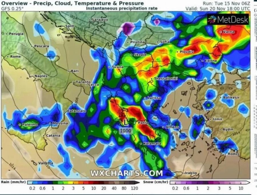 Σπίτια μας το Σαββατοκύριακο: Έντονα καιρικά  φαινόμενα σε όλη τη χώρα – Τι είναι το αέρινο τείχος και πώς μας επηρεάζει