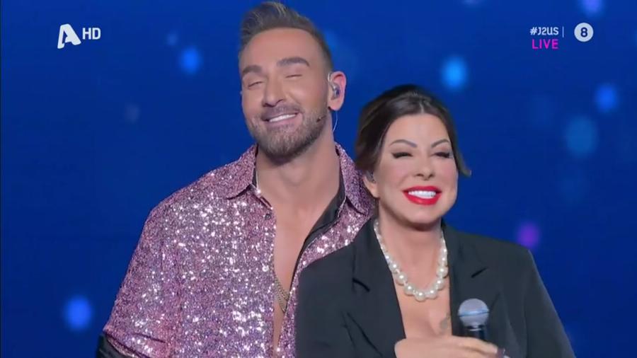 Η Μόνικα Μπελούτσι της Ελλάδας: Αποθέωση για την ομορφιά της Άντζελας Δημητρίου στο Just The Two Of Us