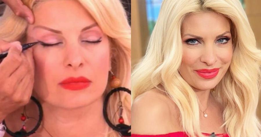 Τα 3 μυστικά που αλλάζουν το πρόσωπο της: Τα κόλπα για το χριστουγεννιάτικο μακιγιάζ που κάνει κάθε χρόνο η Μενεγάκη