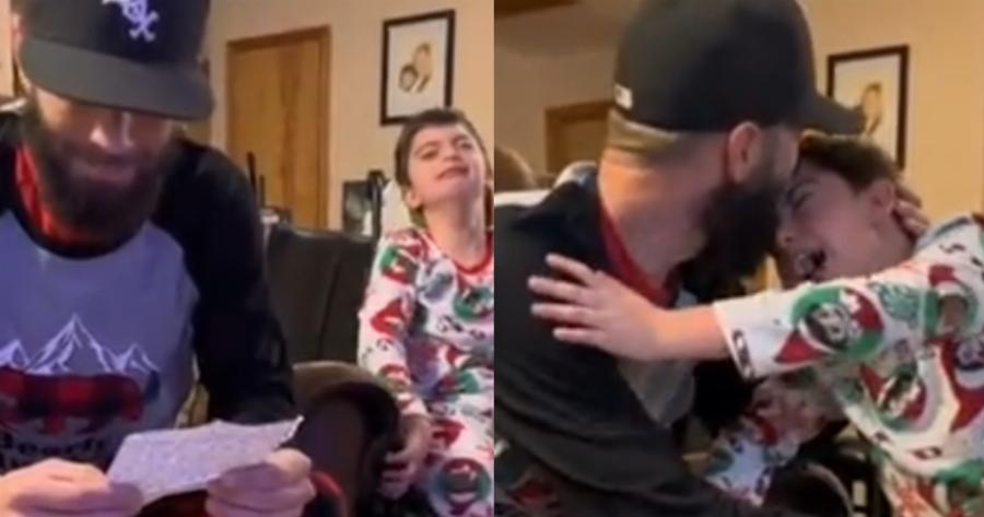 «Θα με υιοθετήσεις;»: Μικρό αγόρι με αναπηρία ζητά από τον πατριό του να το υιοθετήσει και μας κάνει όλους να λυγίσουμε