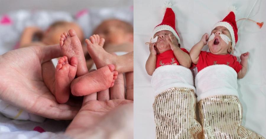 Το θαύμα των Χριστουγέννων: Γενναία διδυμάκια πάλεψαν με σήψη και μηνιγγίτιδα, νίκησαν και η ιστορία τους συγκινεί