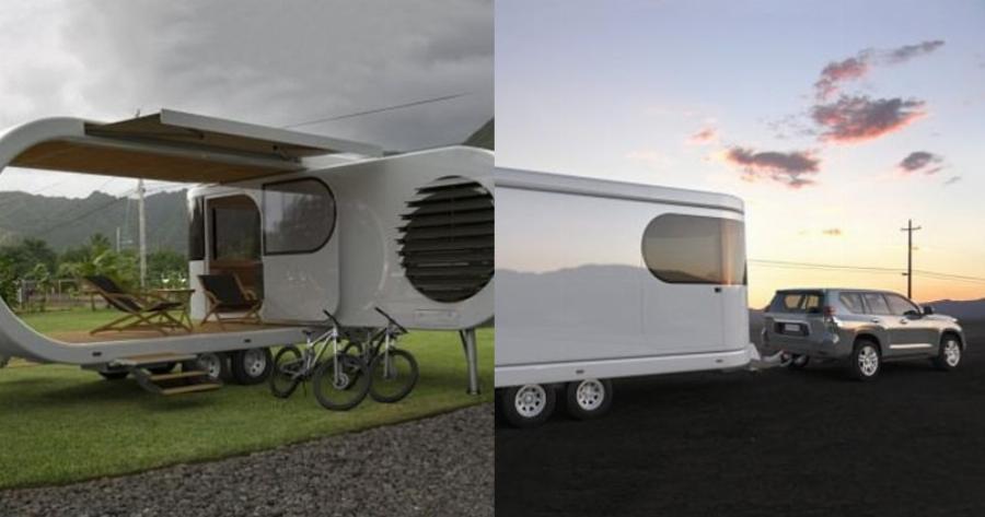 Είναι σαν γιγάντιο USB: Το τροχόσπιτο του μέλλοντος που με το πάτημα ενός κουμπιού έχει κάθε πολυτέλεια και κοστίζει 270.000