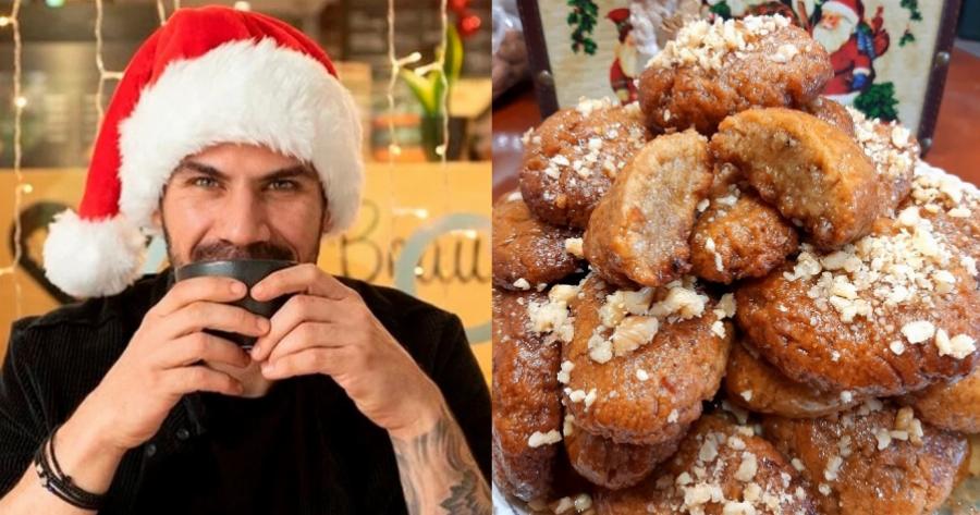 Μπισκοτένια απέξω, σαν λουκούμι από μέσα: Το μυστικό στα μελομακάρονα του Άκη Πετρετζίκη