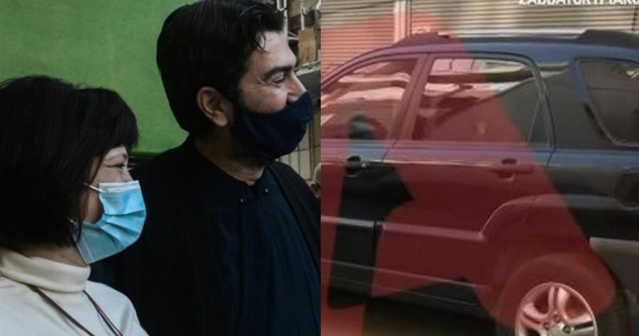 Με φιμέ τζάμια και δεν είναι Porsche: Αυτό είναι το μαύρο τζιπ του πατέρα Αντώνιου που είναι παρατημένο