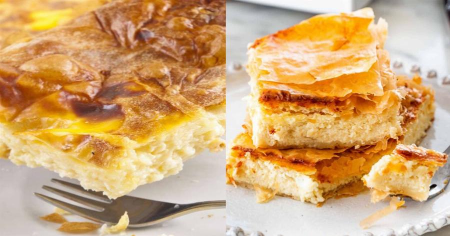 Θα γλείφετε τα δάχτυλά σας: Τυρόπιτα με γέμιση από βουτυράτη κρέμα κεφαλογραβιέρας και φέτας, με κόστος μόλις 12€