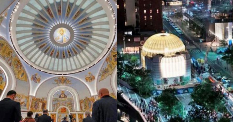 Δάκρυα συγκίνησης από την ελληνική ομογένεια στη Νέα Υόρκη: Λειτούργησε ξανά μετά από 22 χρόνια ο ναός του Αγίου Νικολάου στο Σημείο Μηδέν