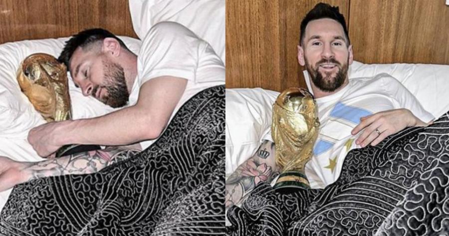 Ήπιε το ποτό του παρέα με… την κούπα: Ο Λιονέλ Μέσι εκπλήρωσε την ευχή του Ντιέγκο Μαραντόνα