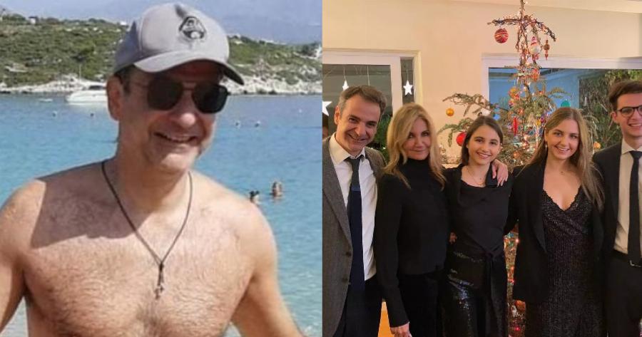 Βουτιές τα Χριστούγεννα για τον Κυριάκο Μητσοτάκη: Πήρε τη Μαρέβα, τα 3 παιδιά τους και πήγαν θάλασσα