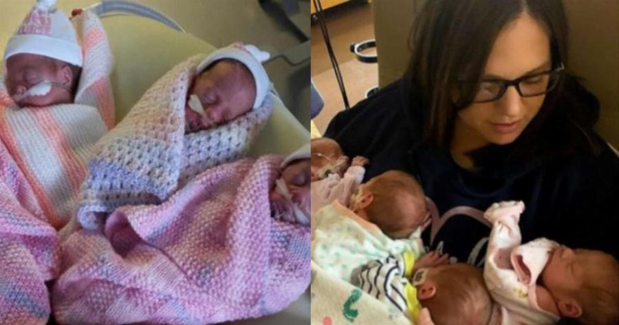 «Πήγα να γεννήσω 3δυμα και θα γυρίσω σπίτι με 4δυμα – όλα κορίτσια!»