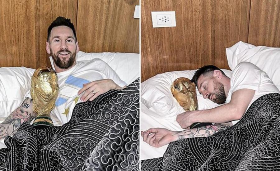 Ήπιε το ποτό του παρέα με… την κούπα: Ο Λιονέλ Μέσι εκπλήρωσε την ευχή του Ντιέγκο Μαραντόνα