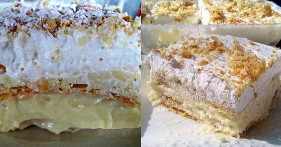 Του ονείρου σπιτικό Μιλφέιγ: Το πιο εύκολο και λαχταριστό γλυκό για το κυριακάτικο τραπέζι