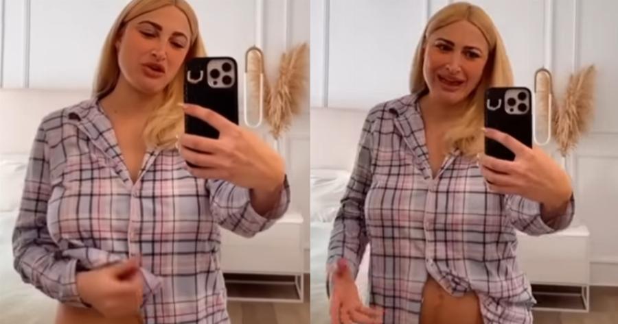 Η Ιωάννα Τούνη δείχνει το σώμα της 4 ημέρες μετά τον δύσκολο τοκετό: «Aυτή είναι η κοιλιά μου, με πονάει πολύ»