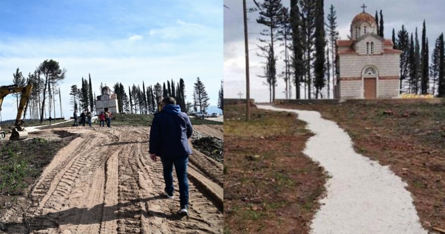 Η μεταμόρφωση στο Τατόι: Έτοιμο μέσα σε λίγα 24ωρα για την ταφή του τέως βασιλιά Κωνσταντίνου