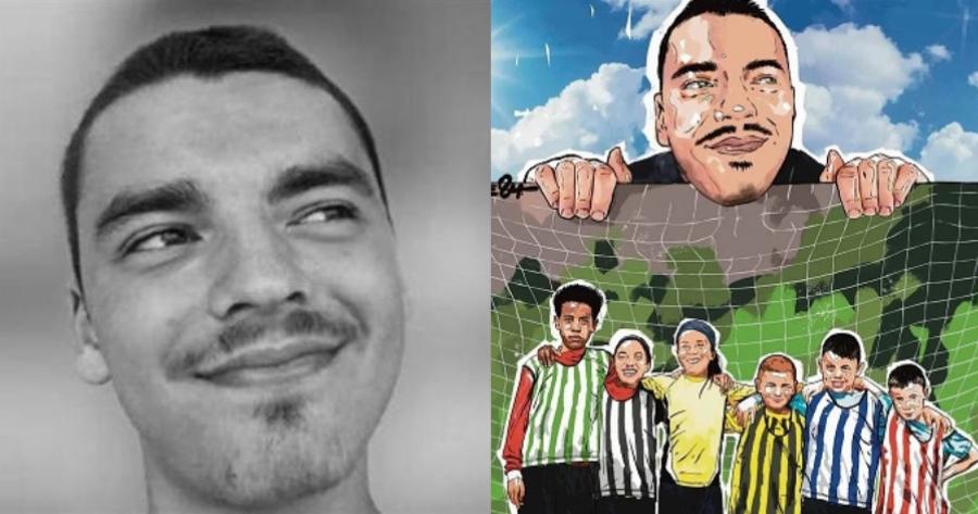 Για να μην ξεχαστεί ο χαμός του: Γκράφιτι με τον Άλκη να προστατεύει παιδιά με όλες τις φανέλες