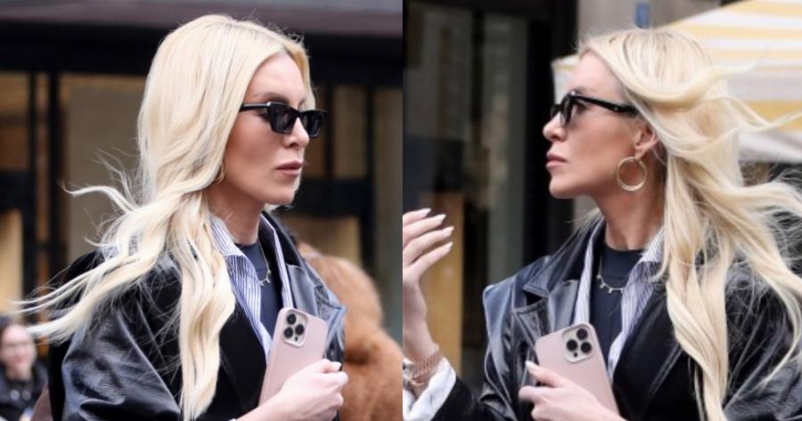 Όλα τα βλέμματα πάνω στη τσάντα της που κάνει όσο ένα αμάξι: Σούσουρο με την εμφάνιση της Κατερίνας Καινούργιου στο Κολωνάκι