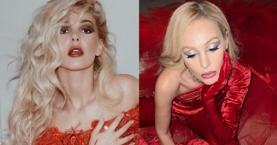 Δεν την αναγνώρισε κανείς: Η ανατρεπτική εμφάνιση της Τάμτα με πορτοκαλί αγορέ μαλλί στη σκηνή, δίπλα στη Άννα Βίσση