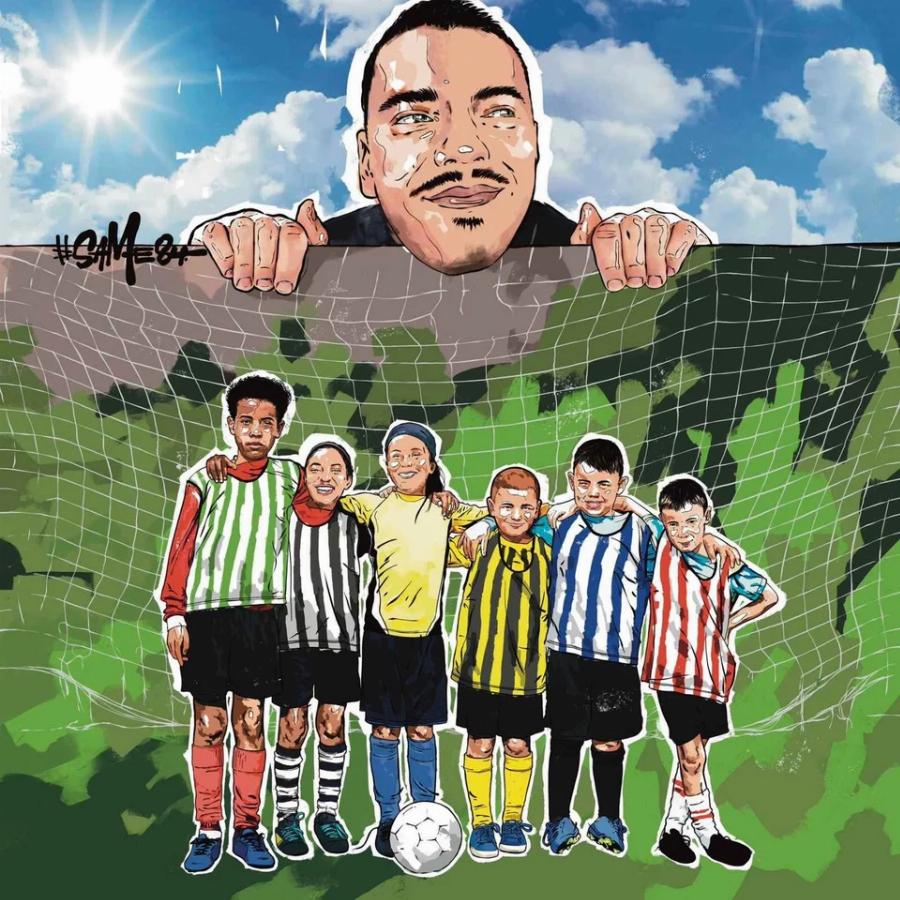 Για να μην ξεχαστεί ο χαμός του: Γκράφιτι με τον Άλκη να προστατεύει παιδιά με όλες τις φανέλες