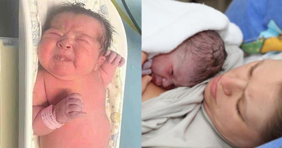 Μαμά γέννησε… γίγαντα 5 κιλών: «Πάλι καλά που γέννησα με καισαρική!» αναφώνησε